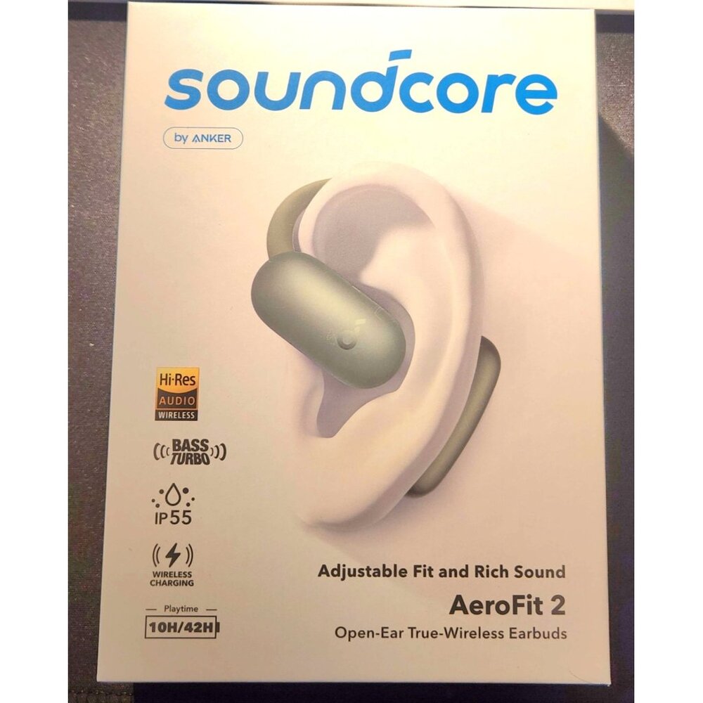 🔥🔥 soundcore AeroFit 2 Open-Ear Headphones & Adjustable Ear Hooks
